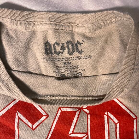 AC/DC Highway to Hell Concert T-Shirt - Small Classic Rock & Roll tan - Picture 3 of 9